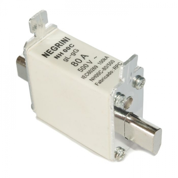 Fusível Retardado NH00 80 A Elétrica Bichuette