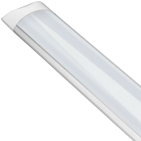 Luminária Tubular LED Slim 36 W 3000 K Bivolt Galaxy