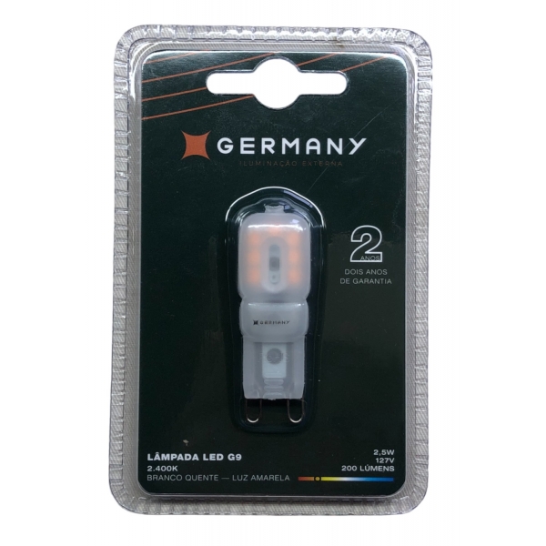 Lâmpada G9 Ledpin 2,5 W 2.400 K Luz Quente 127 V Blumenau Iluminação