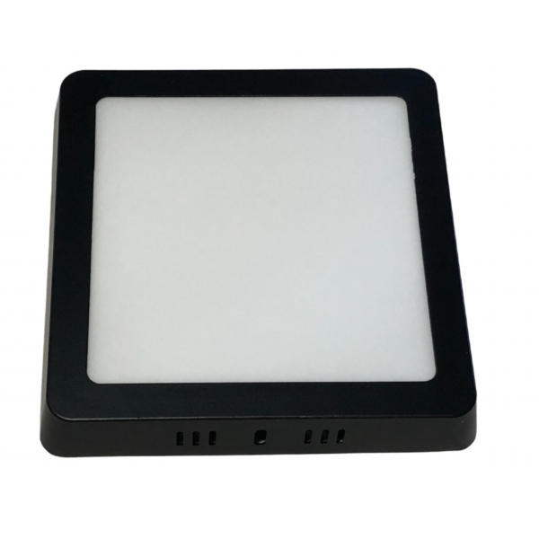 Painel Quadrado Sobrepor 12 W LED Bivolt 6.500 K Preto 80706001 Blumenau Iluminação