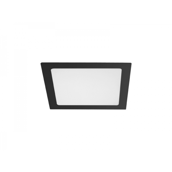 Painel LED Quadrado de Embutir 18 W 6500 K Bivolt Preto 80446001 Blumenau Iluminação