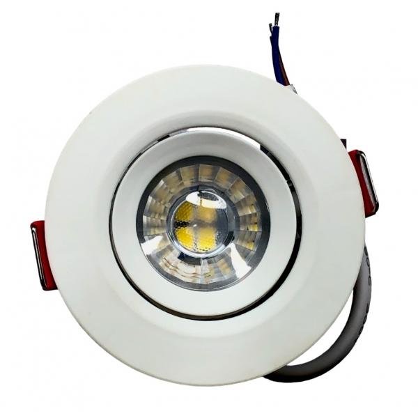 Spot LED Mini 3 W Bivolt 6500 K Redondo Saime K1113 Embuled