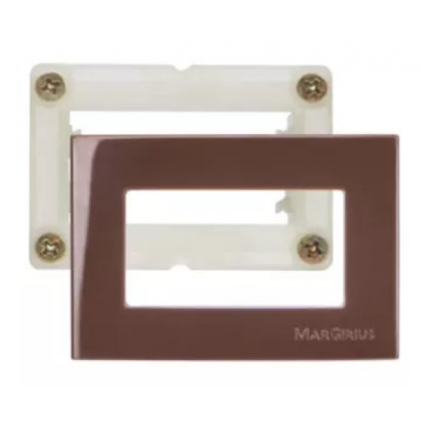 Placa com Suporte para Móvel 65 x 45 mm Marrom Sleek Margirius