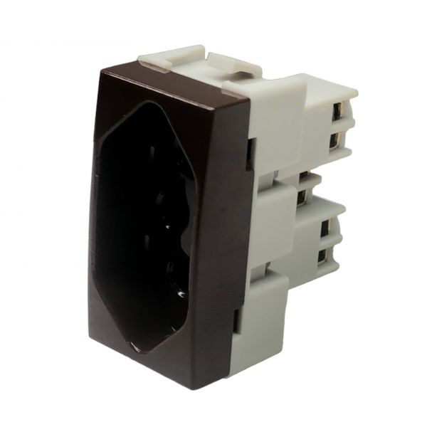 Tomada 2P+T 20 A Marrom Sleek PA017146 Margirius
