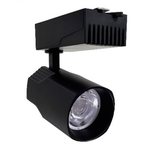 Spot LED para Trilho Eletrificado 10 W 3000 K Preto Galaxy