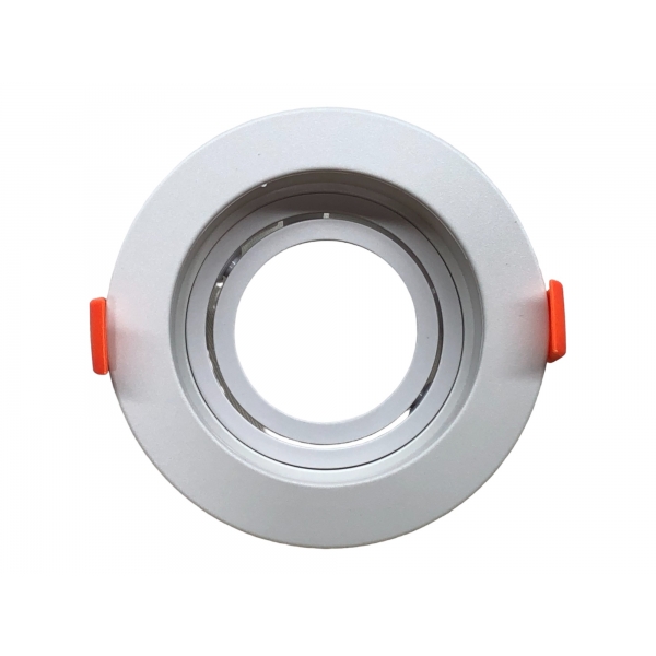 Spot de Embutir Redondo Recuado para Lâmpada MR16 Branco 102 x 41 mm 9241 Galaxy
