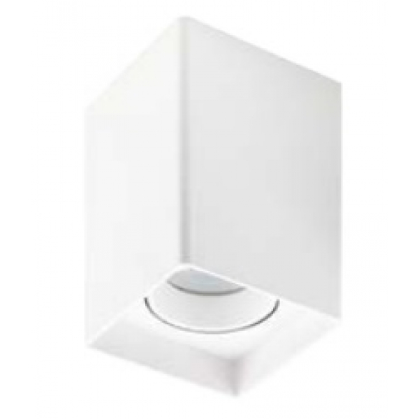 Spot Sobrepor Quadrado Dicróica MR16 Branco Galaxy 9210