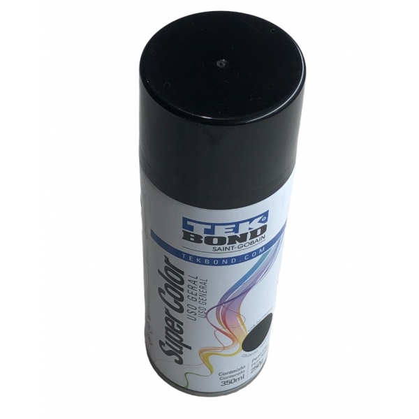 Tinta Spray Uso Geral 350 ml Preto Fosco Tekbond