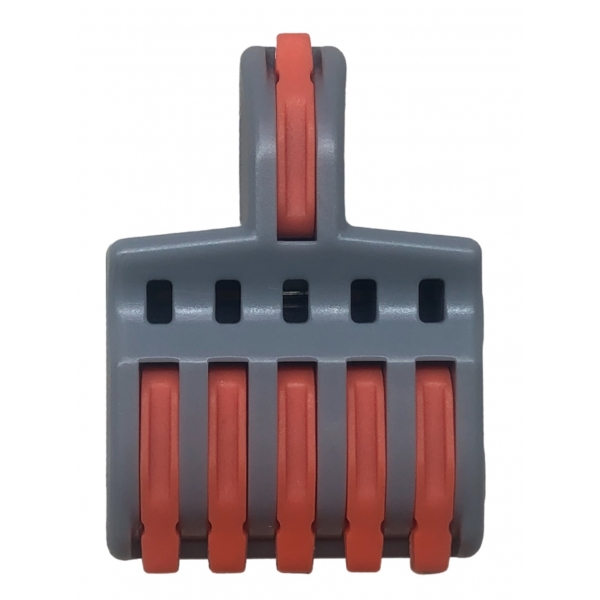 Conector Derivador 1 Entrada e 5 Saídas 32 A 250 V para 1,5 a 4 mm² 073741 Interneed