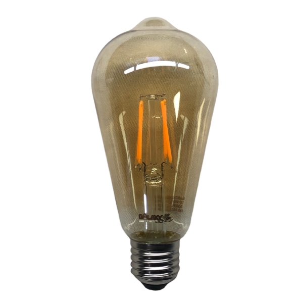 Lâmpada Filamento LED Pera ST64 4 W E27 2200 K Bivolt Galaxy 5040