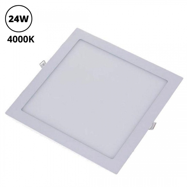 Painel Quadrado Embutir 24 W LED Bivolt 4000 K Led90.158 Foxlux