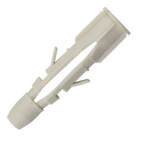 Bucha Plástica Sfu 8 Mm S-8 Para Tijolo Bloco Oca Com Anel Ref 2093 IV Plast