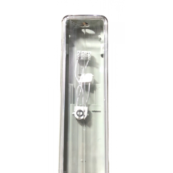Luminária Hermética Industrial de Sobrepor para 2 Lâmpadas de 18 W 120 cm IP65 Galaxy