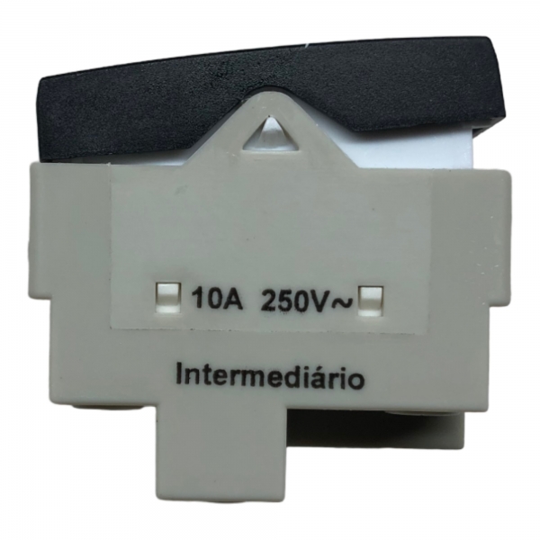 Interruptor Intermediário 10 A 250 V Preta Ebony Clean PA016808 Margirius