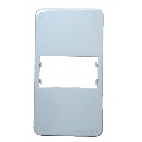 Placa para Condulete com Suporte para 1 Posto Branca Sleek PA021843 Margirius