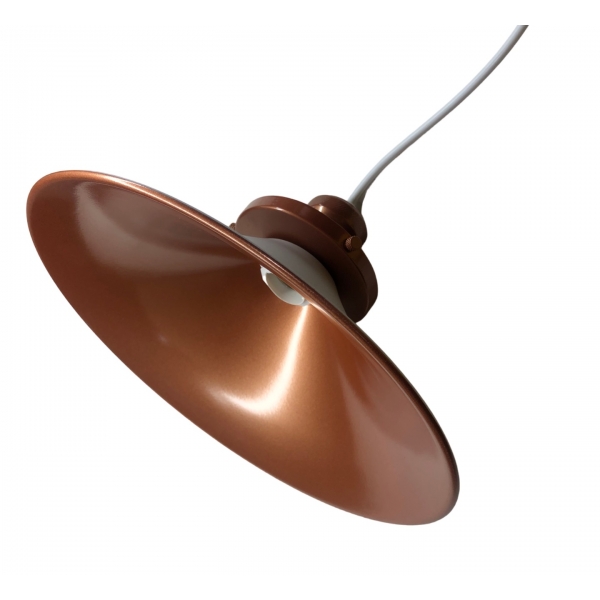 Pendente de Alumínio Melbourne 280 mm Branco com Interior Cobre 188-BRCB Neo Iluminação