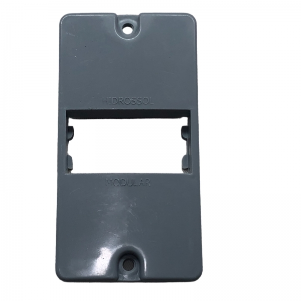 Tampa Para Condulete 4x2 PVC Cinza 1modulo Hidrossol