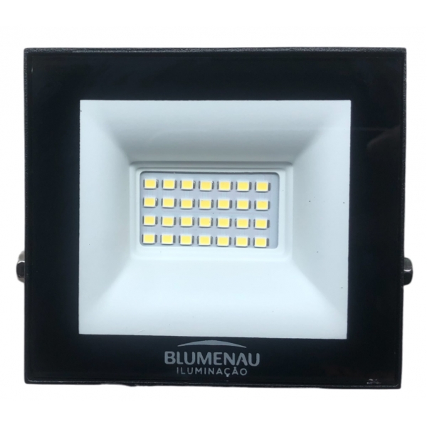 Projetor LED Alumínio 30 W 6.500 K Bivolt Blumenau Iluminação