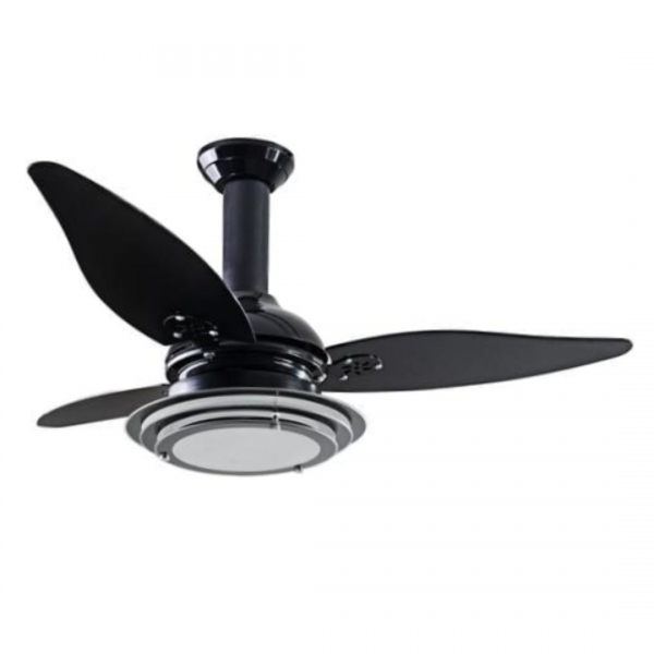 Ventilador de Teto Aristocrata Astro M1 3 Pás Preto 127 V Loren Sid