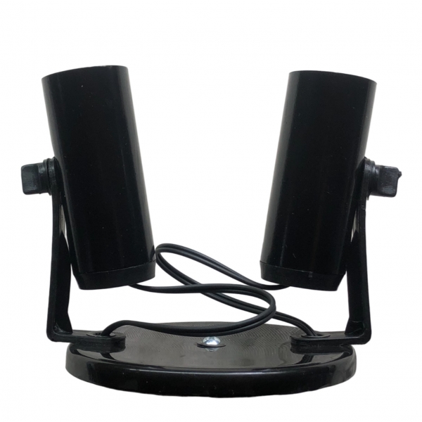 Spot Tubinho Preto 2 Lâmpada E27 SP1695/2 Kin Light