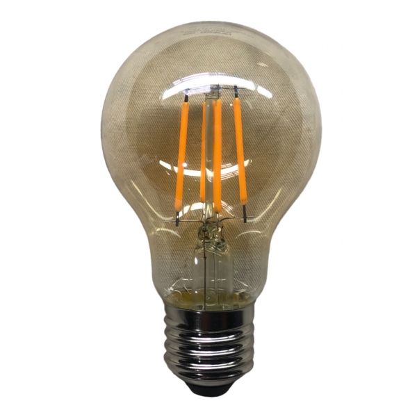 Lâmpada LED de Filamento A60 4 W E27 2200 K Âmbar Bivolt 5035 Galaxy