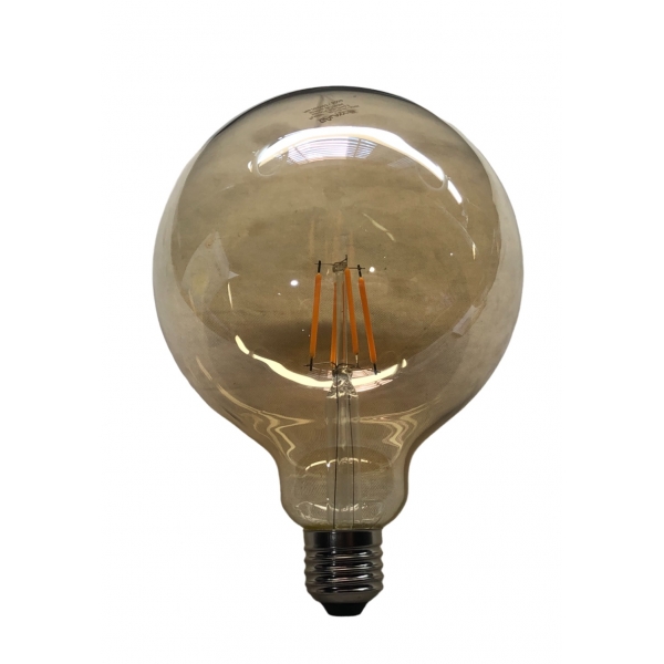 Lâmpada LED de Filamento G125 4 W 2200 K bivolt Âmbar 5039 Galaxy LED