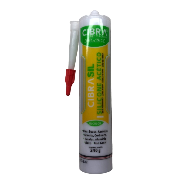 Silicone Bond Acético Incolor 240 g 150200 Cibra