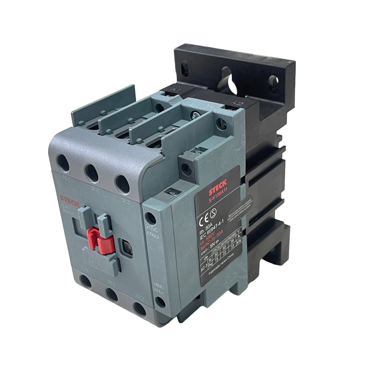 Contator de Potência Challenger Tripolar 50 A Bobina 220 V 1NA+1NF SK150A Steck
