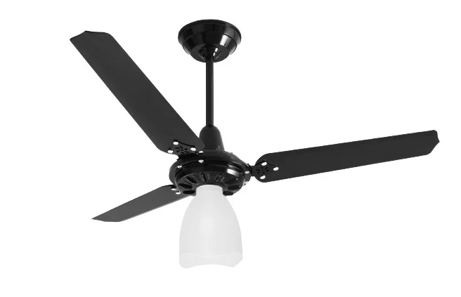 Ventilador Teto Diplo M3 Lumi 3 Pás 127 V Preto Loren Sid