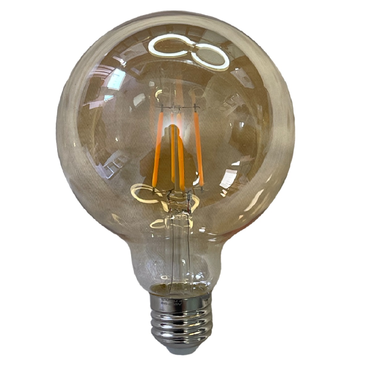 LAMPADA LED FILAMENTO BULBO G95 4W E-27 2200K EMBULED 60487