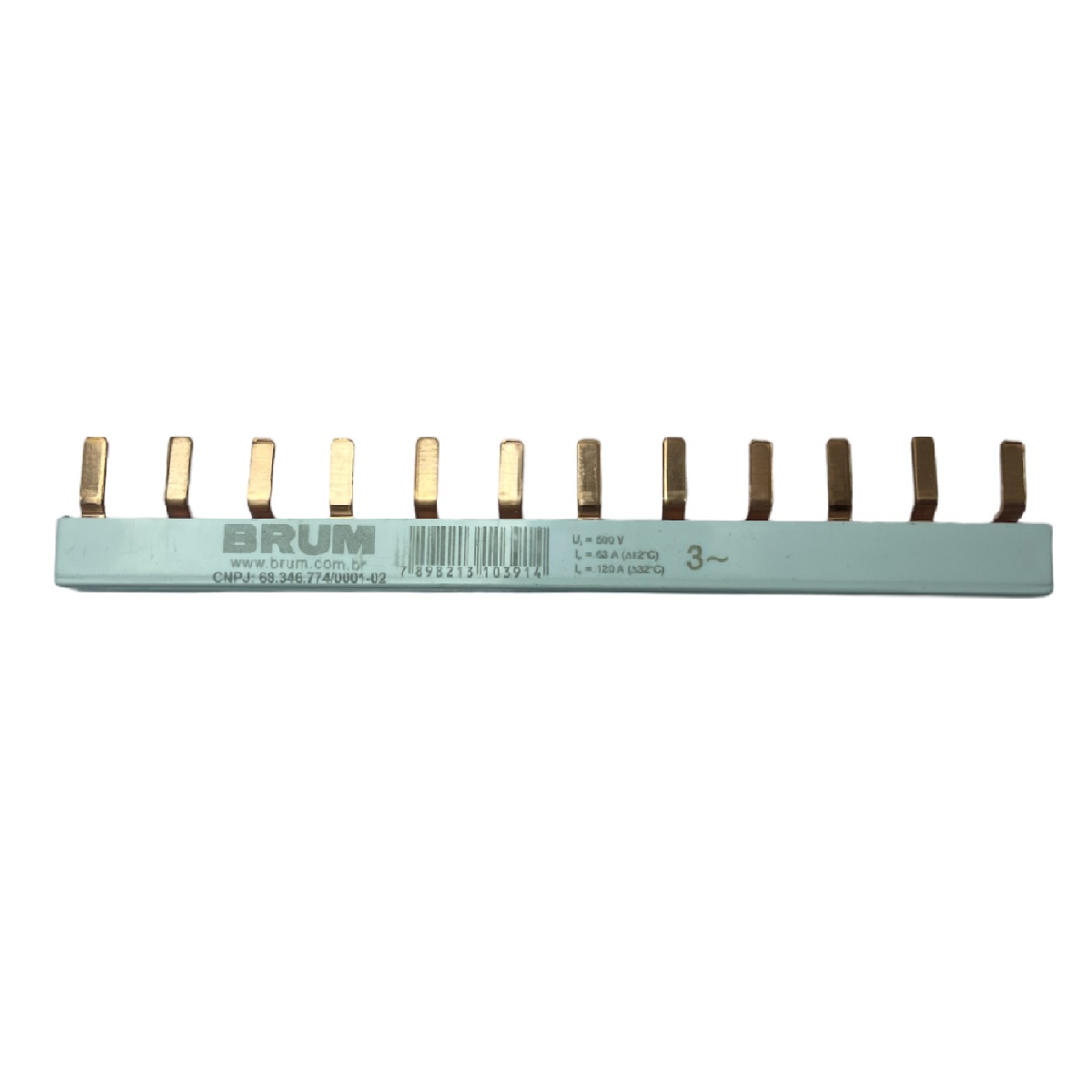 Barramento Pente 3 x 12 Pinos 120 A Brum