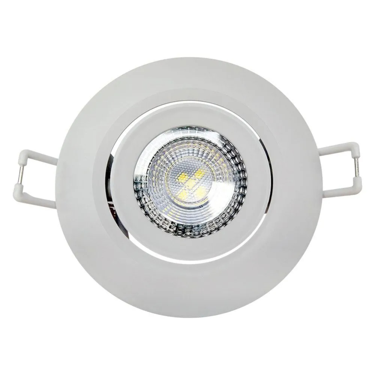 Spot Embutir Redondo Dicróica MR16 Plano Branco Galaxy 9259