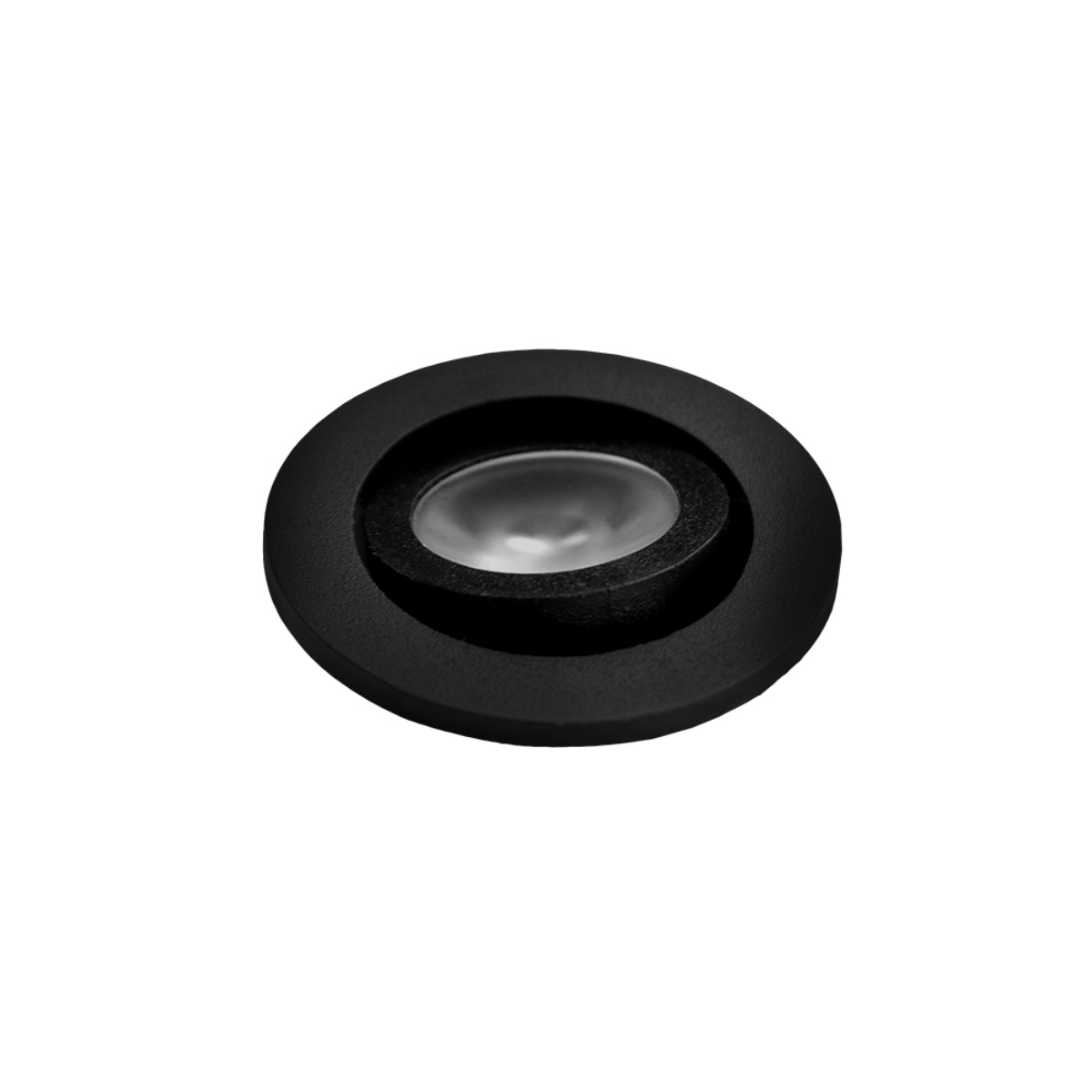 Spot LED Cabinet Nano de Embutir Redondo 1 W 6.500 K Bivolt Preto 80016101 Blumenau Iluminação