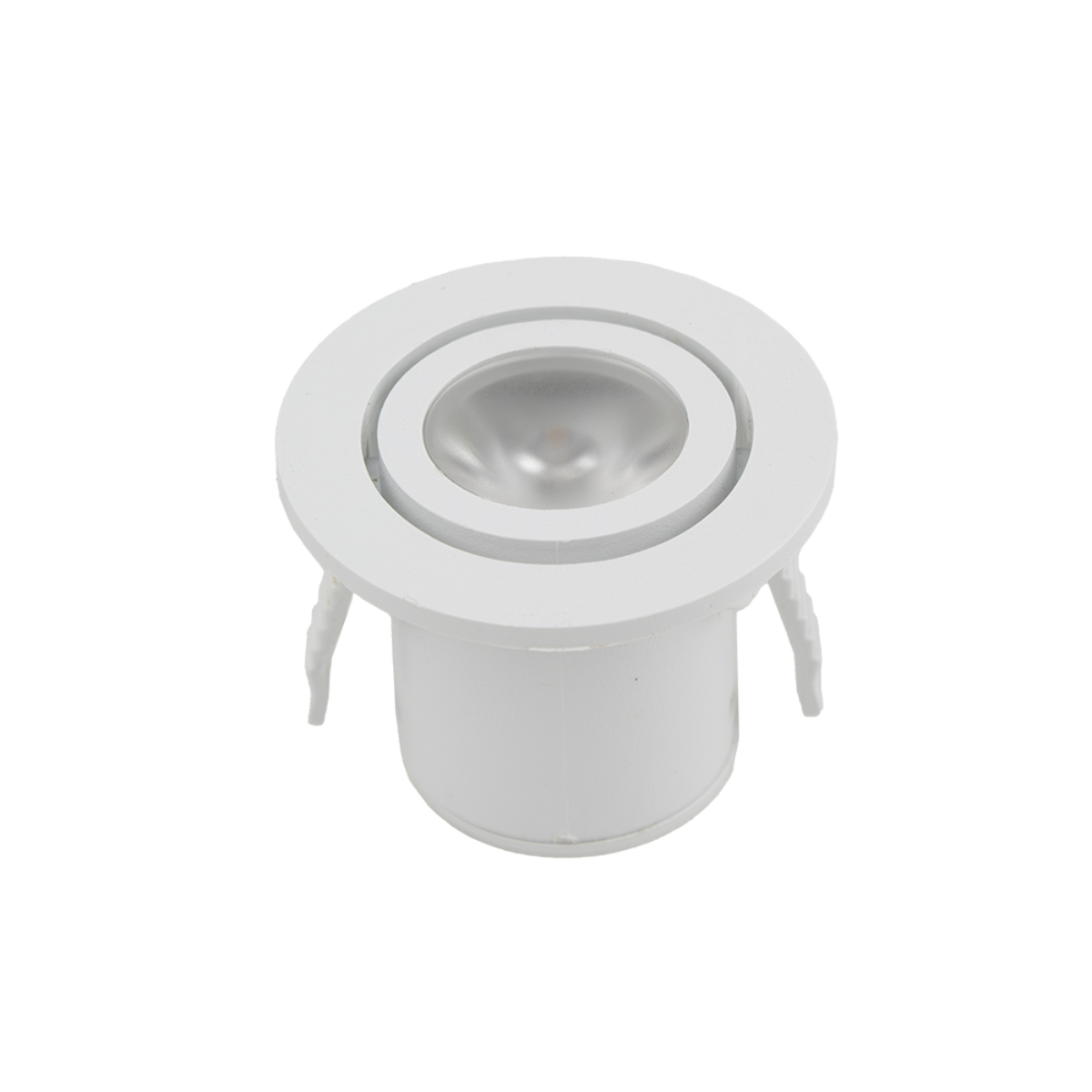 Spot LED Cabinet Nano de Embutir Redondo 1 W 3.000 K Bivolt Branco 80013104 Blumenau Iluminação