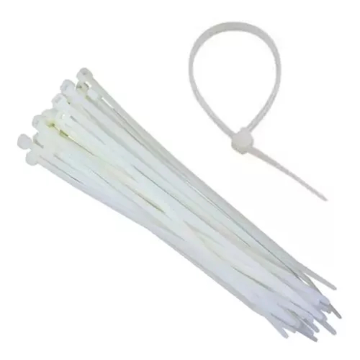 Abraçadeira de Nylon 140x3,5 mm Branca Foxlux