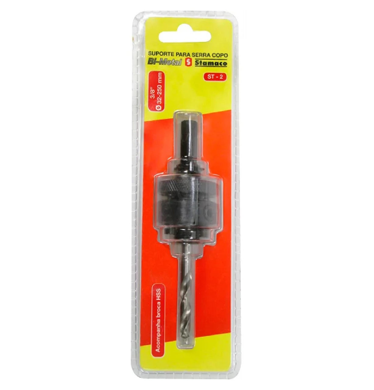 Suporte 3/8 pol. para Serra Copo Bimetálica 35 a 250 mm 1690 Stamaco