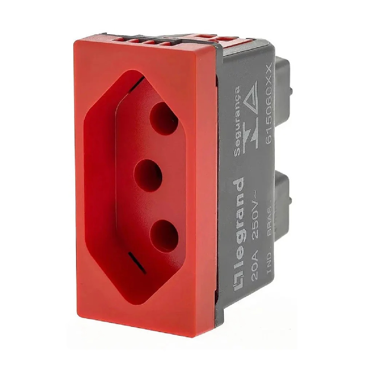 Tomada 2P+T 20 A 250 V Vermelha Zeffia 680161VM Pial Legrand