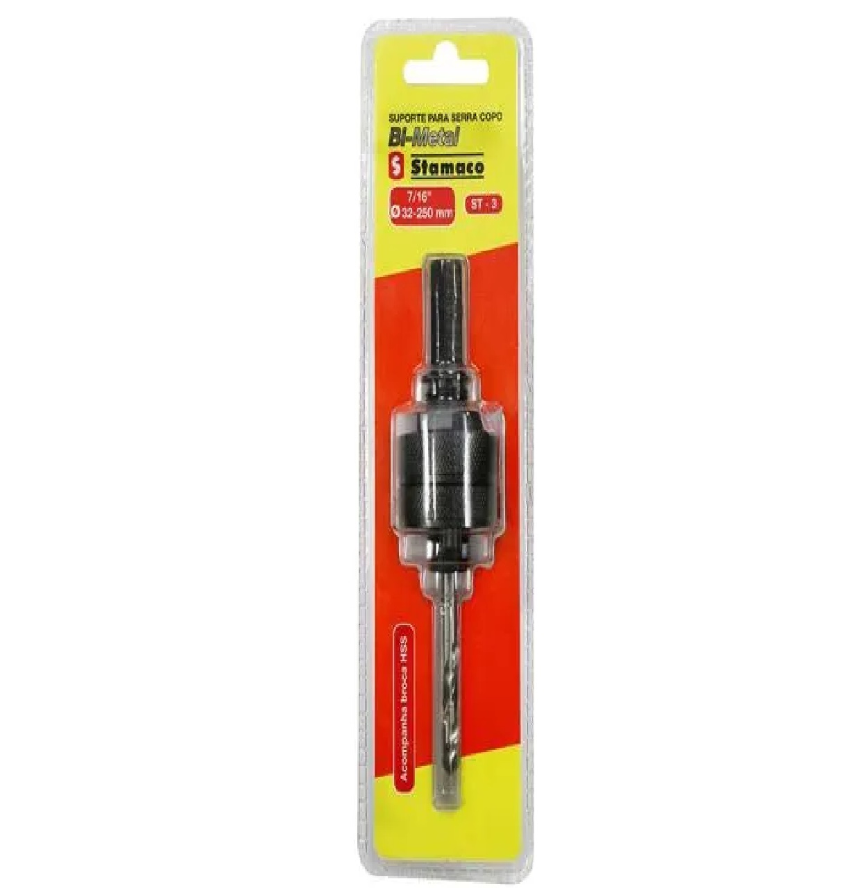 Suporte para Serra Copo Bimetálica 35 a 250 mm 1706 Stamaco