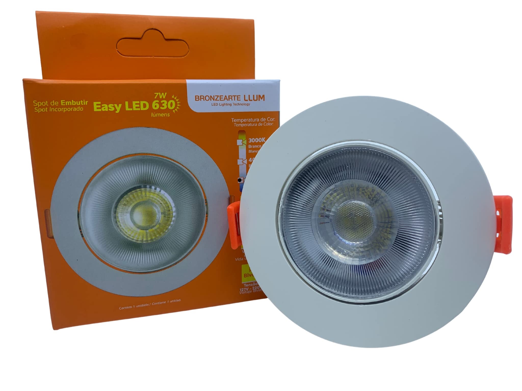 Spot LED 7 W Bivolt 6400 K Branco Frio Redondo Luminatti