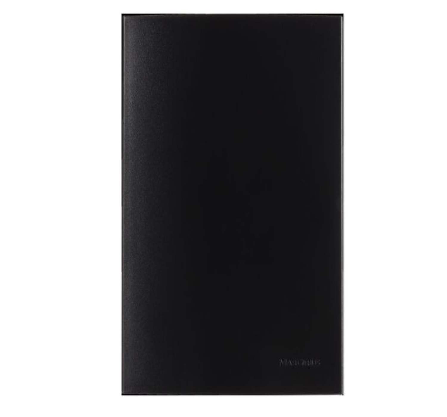 Placa 4 x 2 Cega Preta Ebony Clean PA014447 Margirius