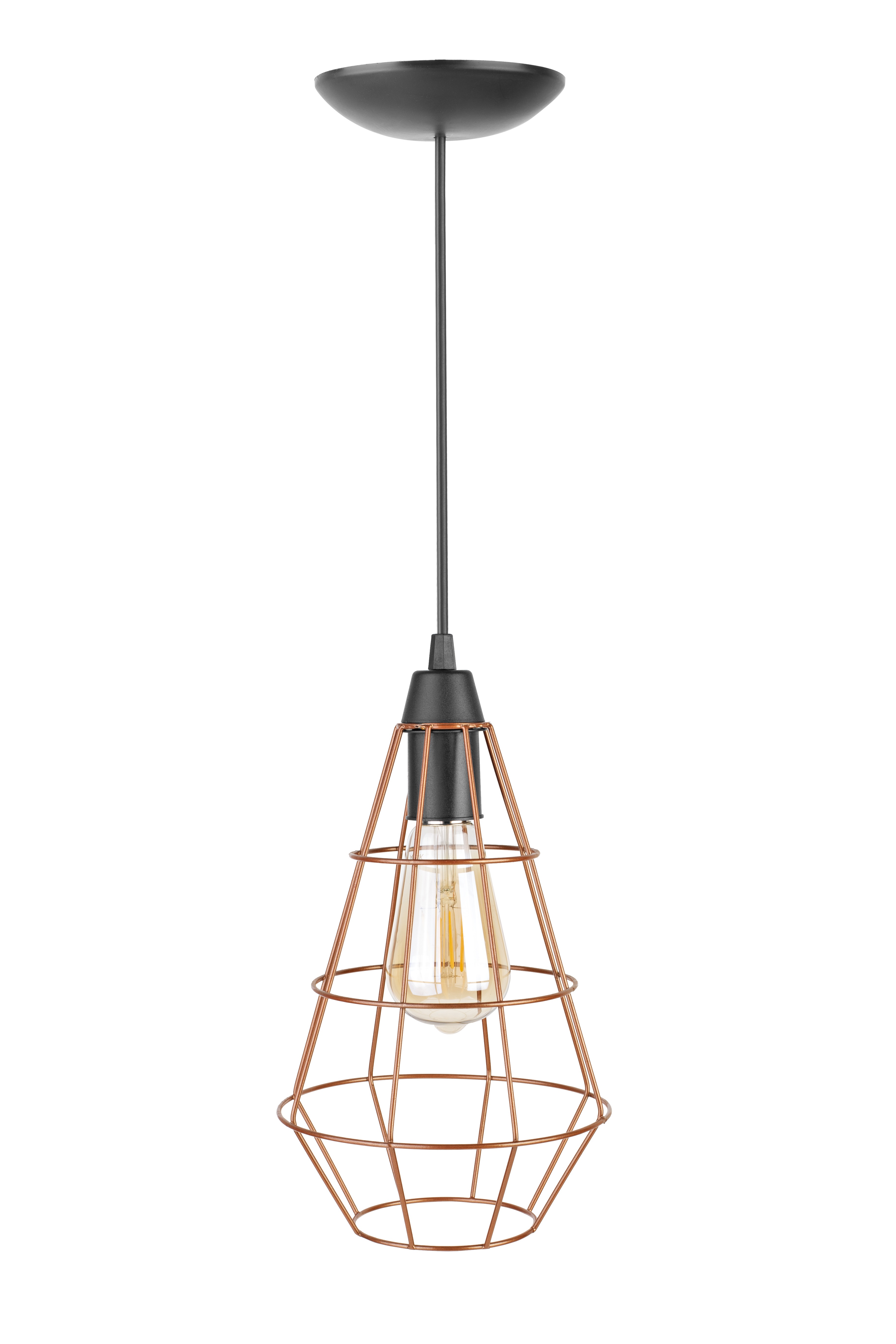 Pendente Luminária Teto Arame Piao Cobre Skylux
