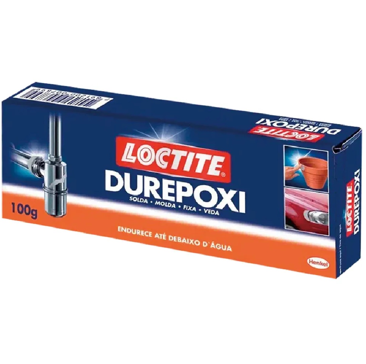 Massa Epóxi Durepoxi 100 g Cinza Henkel