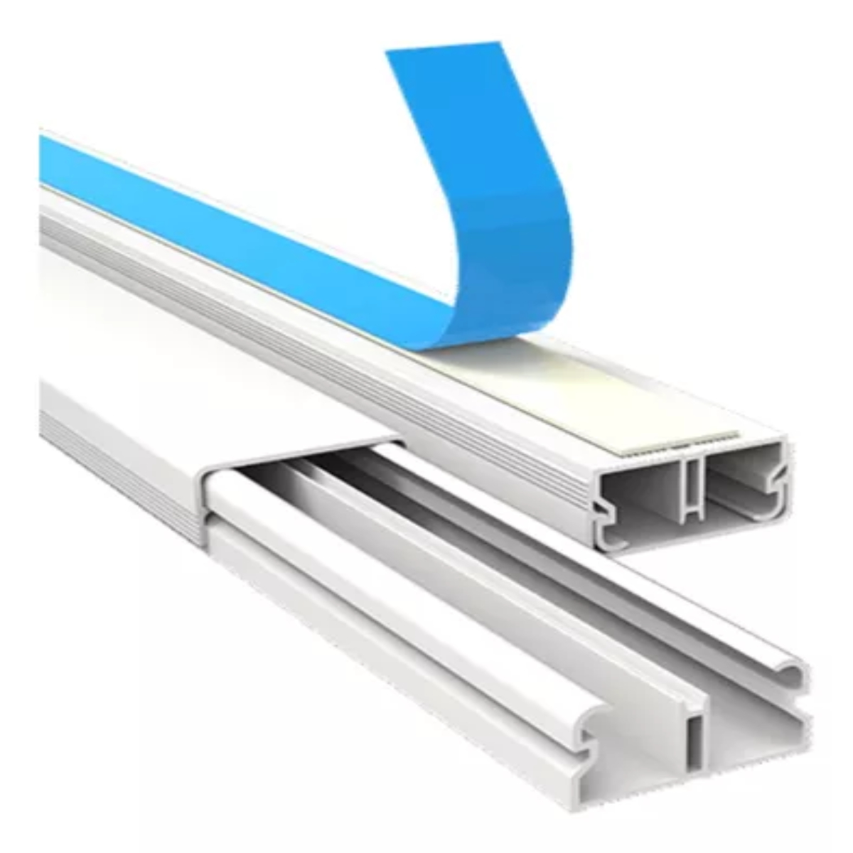 Canaleta Sistema X 20 x 10 mm com Fita Adesiva 2 m Branca PA021816 Margirius