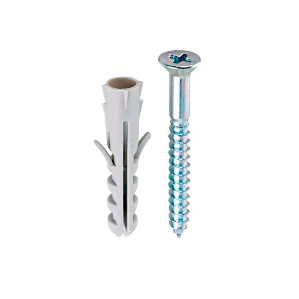 Cartela 4 Parafuso Philips 6,00x70 Com Bucha Bloco Mu S-10 Sforplast