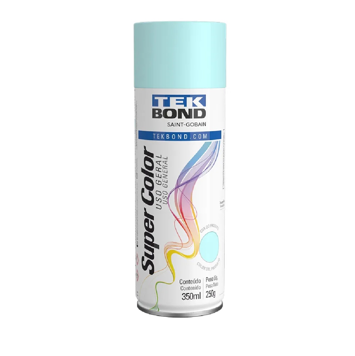 Tinta Spray Uso Geral 350 ml Azul-Claro Tekbond