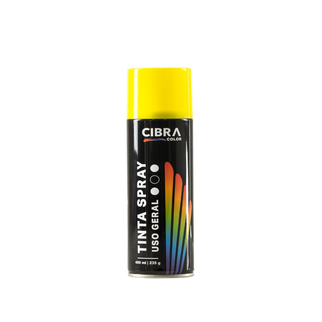 Tinta Spray Amarela 400 ml Uso Geral 150081 Cibra