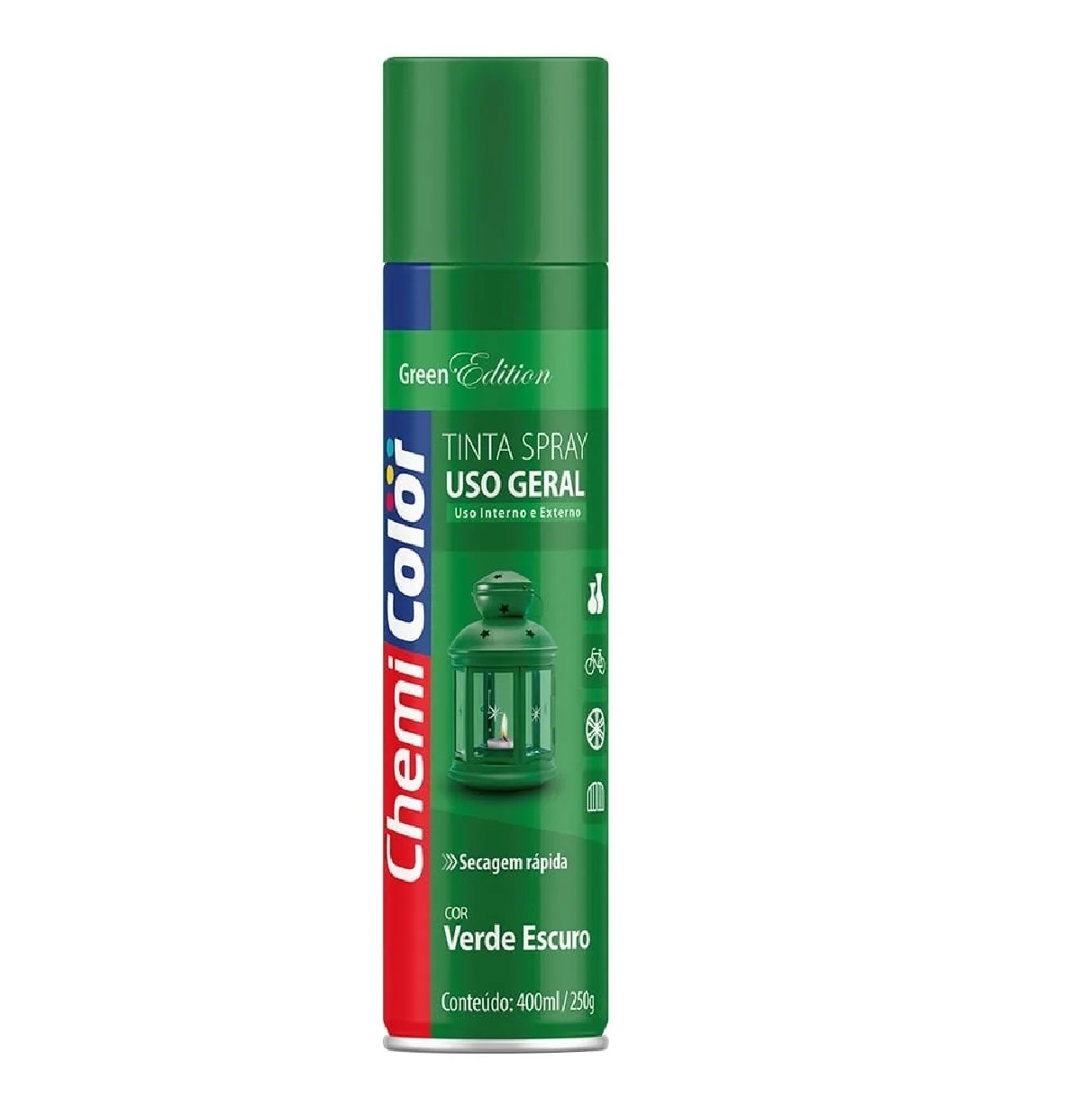 Spray Tinta Verde Escuro 400 Ml Chemicolor