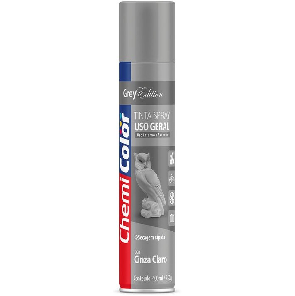 Tinta Spray Cinza Claro 400 Ml Chemicolor