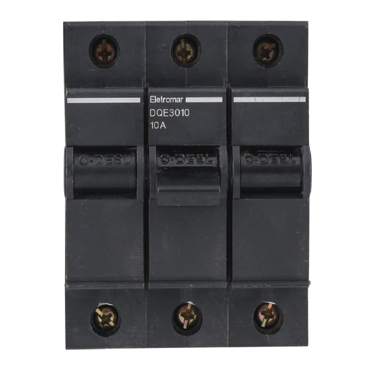 Disjuntor Tripolar 10amp Nema Preto Eletromar