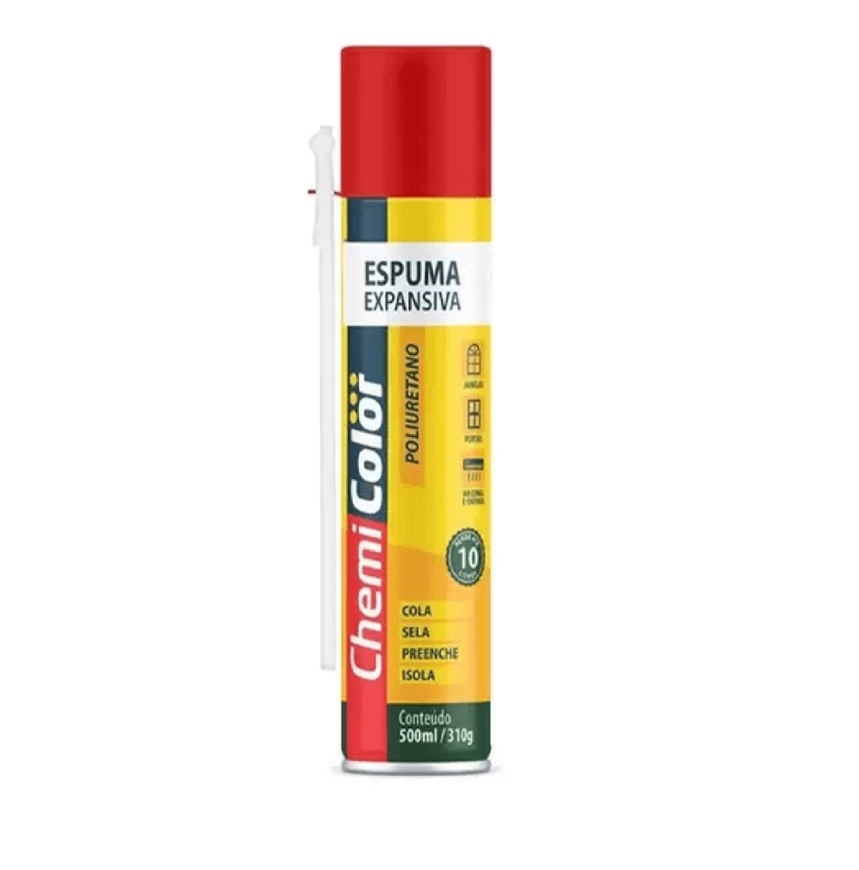 Espuma Poliuretano Expansiva 500ml310g Chemicolor